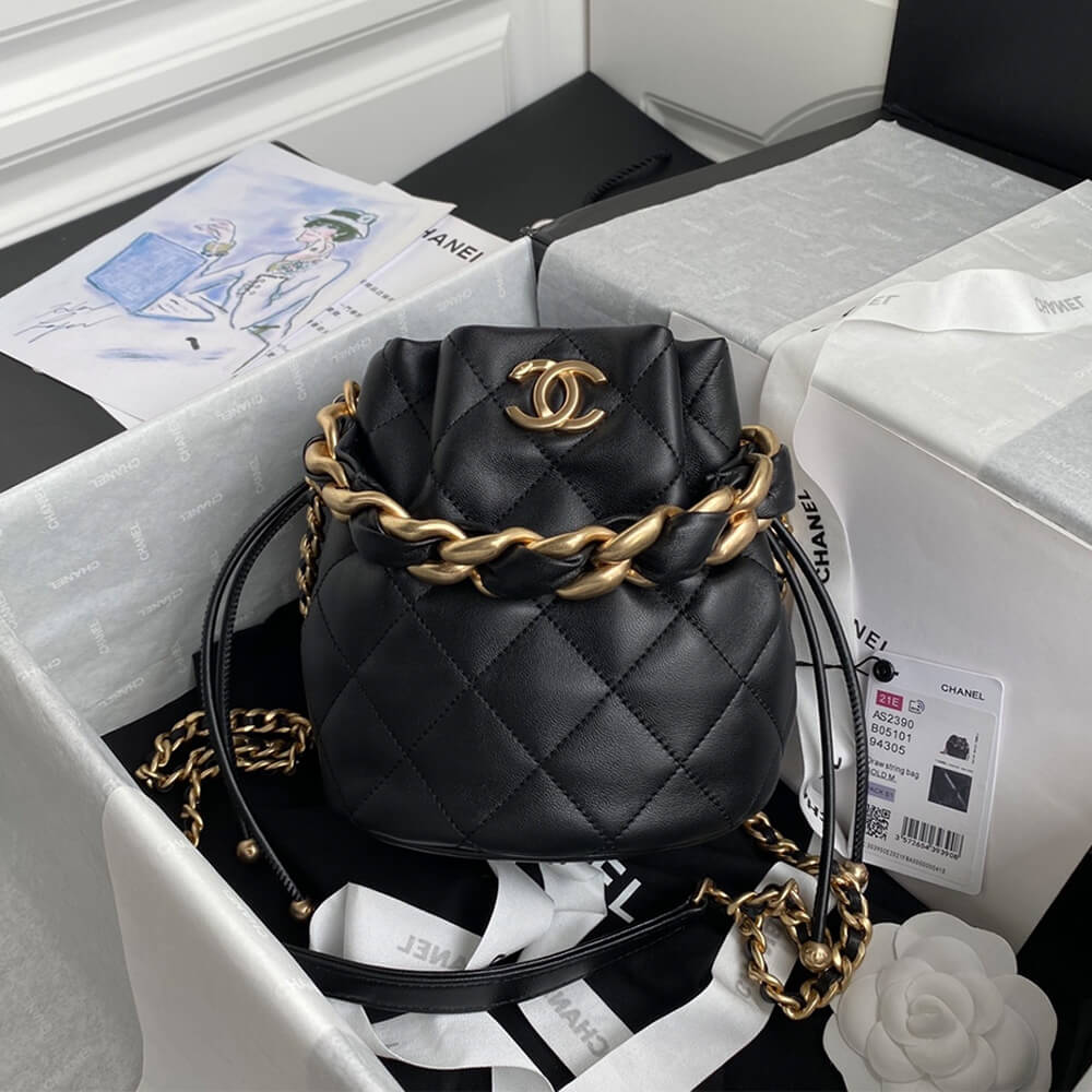 CHANEL Drawstring Bag