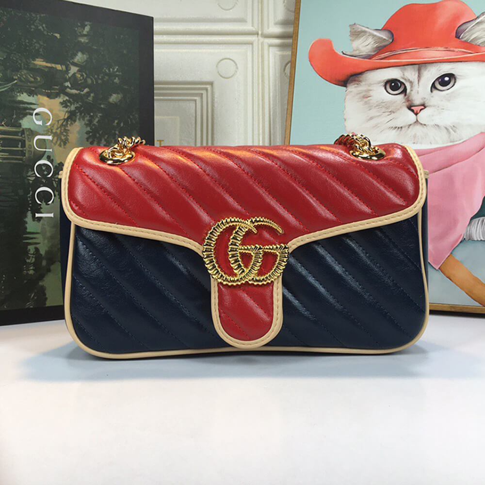 GG Marmont small matelasse shoulder bag