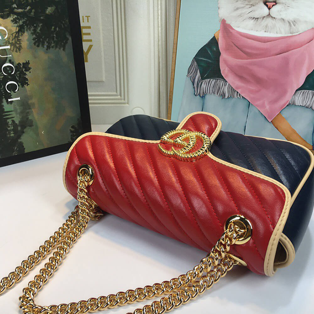 GG Marmont small matelasse shoulder bag