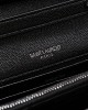 Saint Laurent Chain-strap YSL-plaque grained-leather wallet