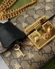 Padlock small GG bees shoulder bag