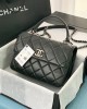 CHANEL FLAP BAG WITH TOP HANDLE