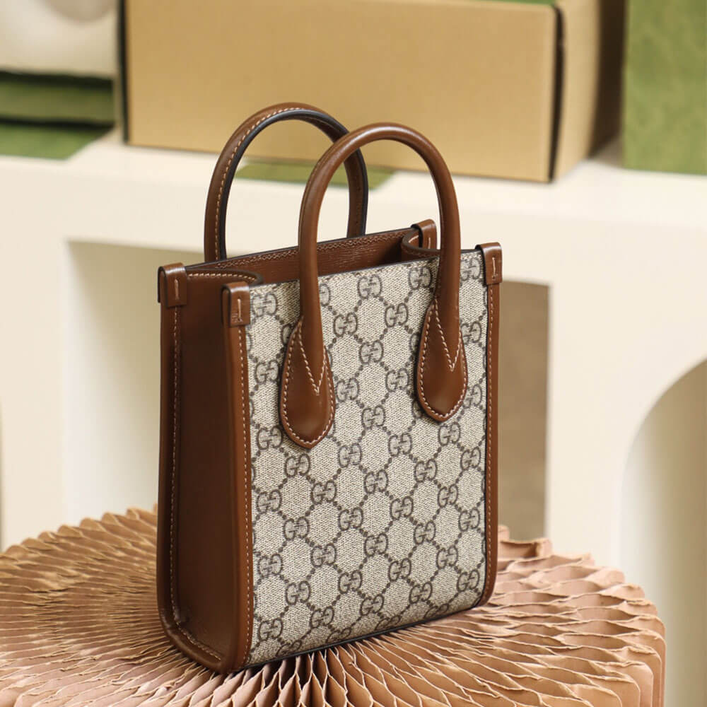 Mini tote bag with Interlocking G