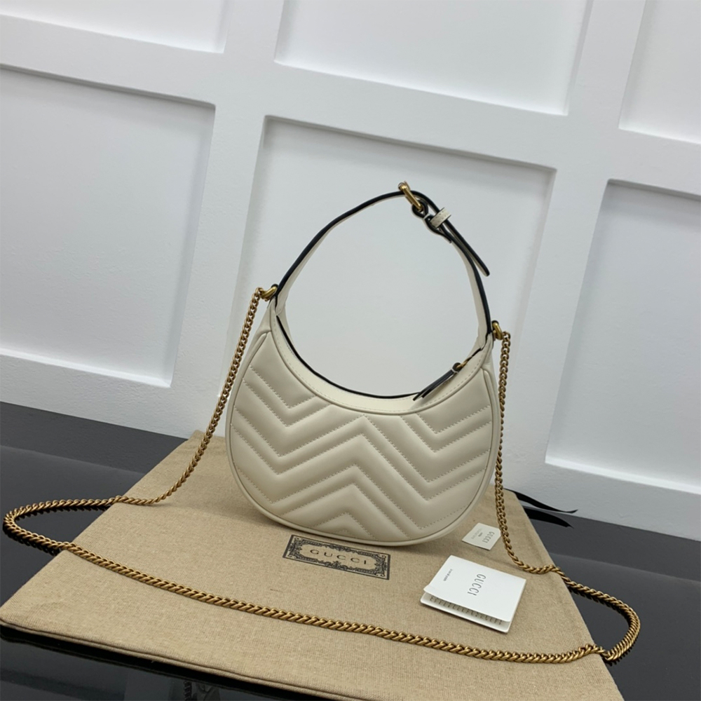 GG Marmont half-moon-shaped mini bag