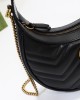 GG Marmont half-moon-shaped mini bag