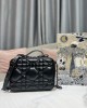 DIOR CARO BOX BAG WITH CHAIN