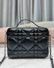 DIOR CARO BOX BAG WITH CHAIN