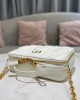 DIOR CARO BOX BAG WITH CHAIN