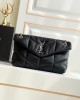 PUFFER SMALL CHAIN BAG IN QUILTED LAMBSKIN