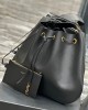 PARIS VII LARGE FLAT HOBO BAG IN SMOOTH LEATHER