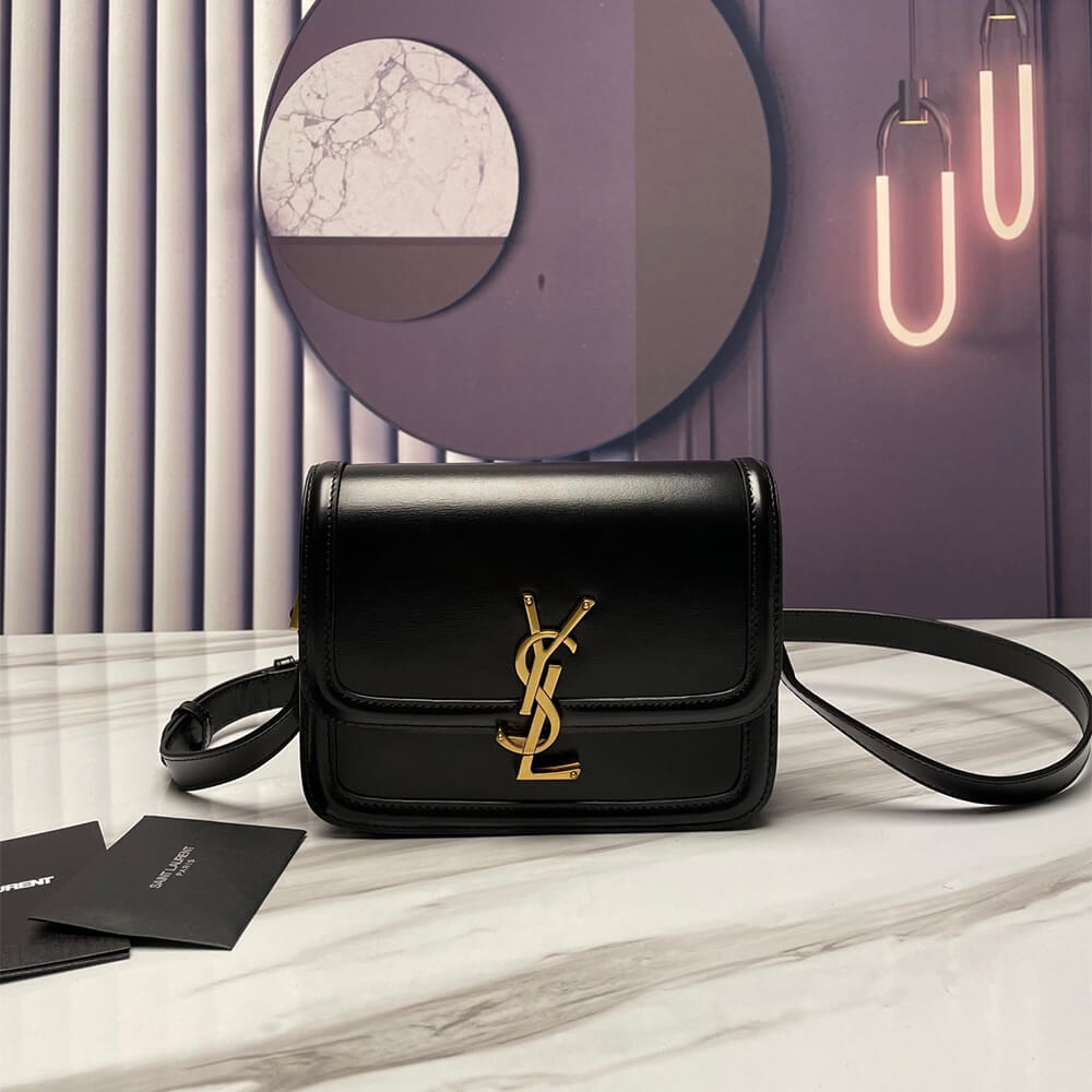 SOLFERINO SMALL SATCHEL IN BOX SAINT LAURENT LEATHER