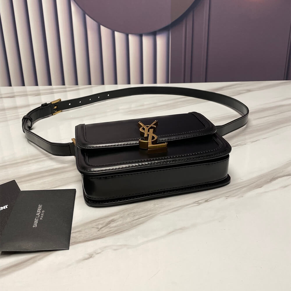 SOLFERINO SMALL SATCHEL IN BOX SAINT LAURENT LEATHER