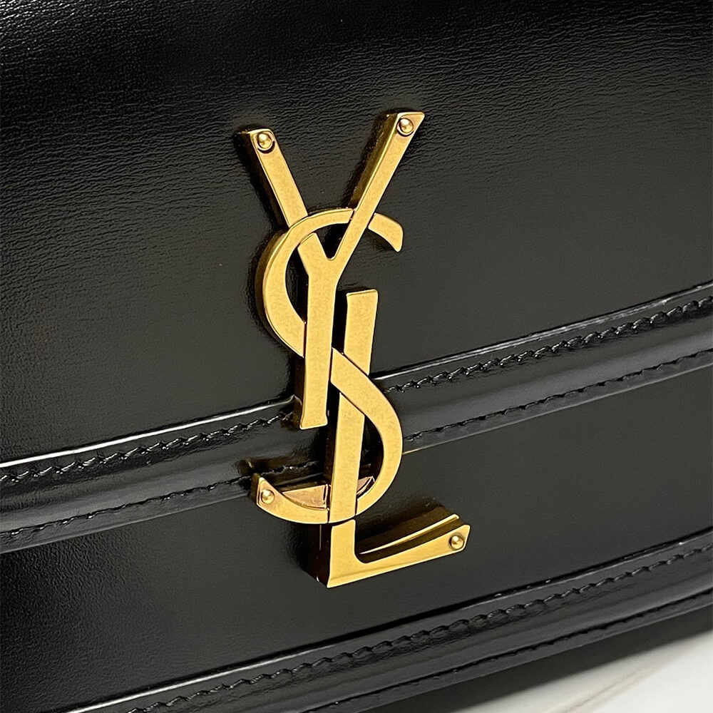 SOLFERINO SMALL SATCHEL IN BOX SAINT LAURENT LEATHER