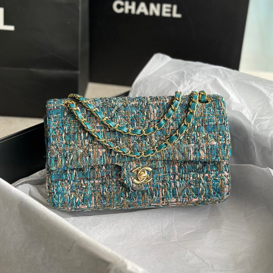 Chanel Tweed Medium Classic Flap Bag