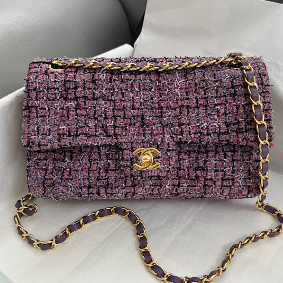 Chanel Tweed Medium Classic Flap Bag