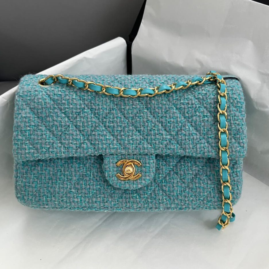 Chanel Tweed Medium Classic Flap Bag