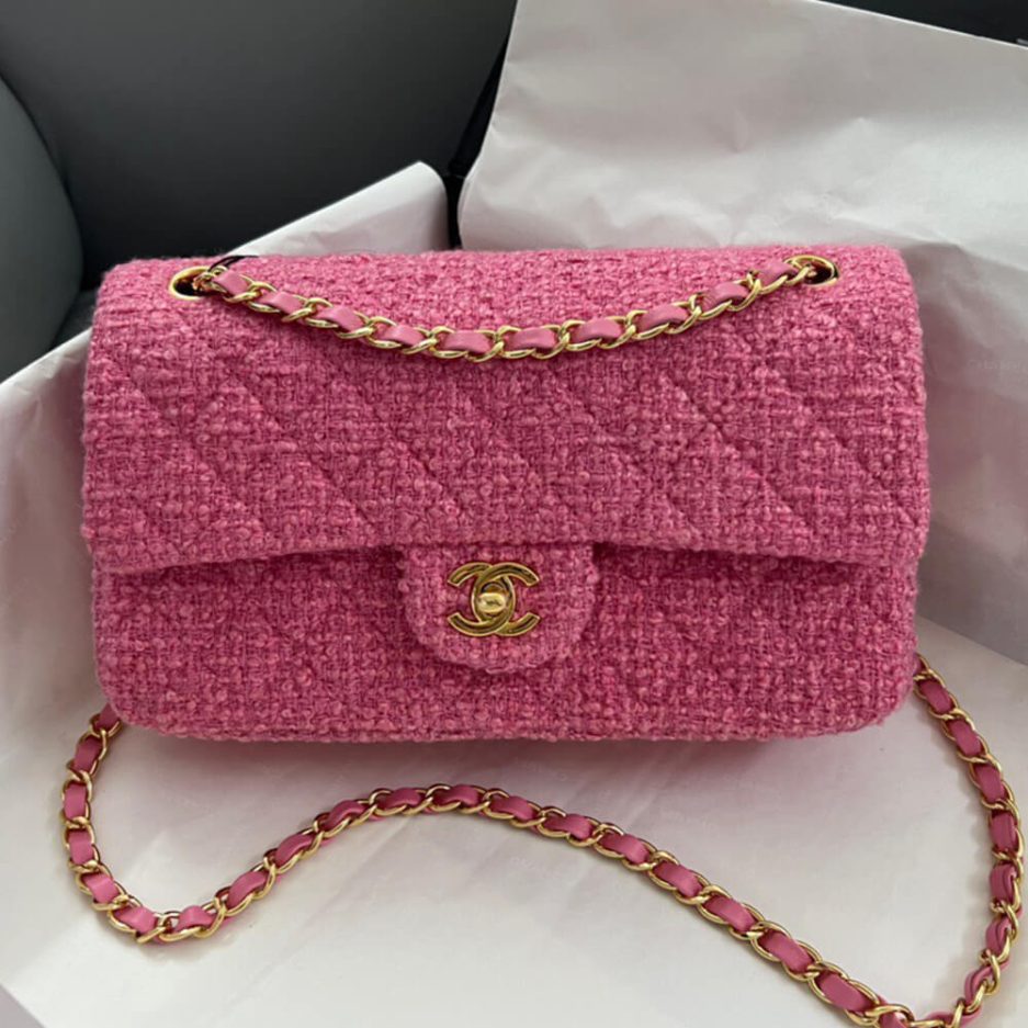 Chanel Tweed Medium Classic Flap Bag