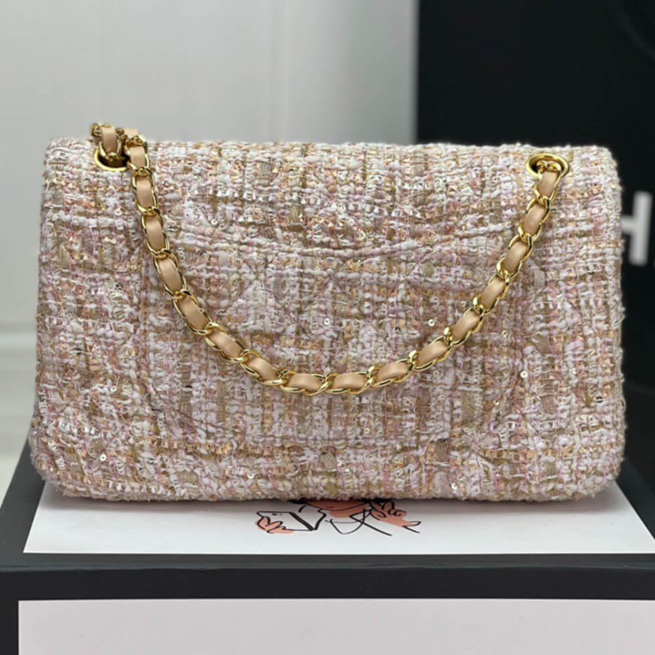 Chanel Tweed Medium Classic Flap Ba