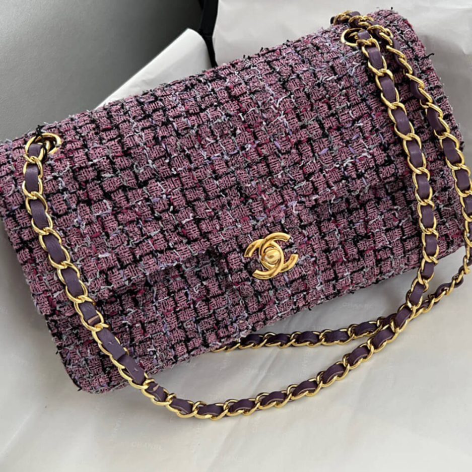 Chanel Tweed Medium Classic Flap Bag