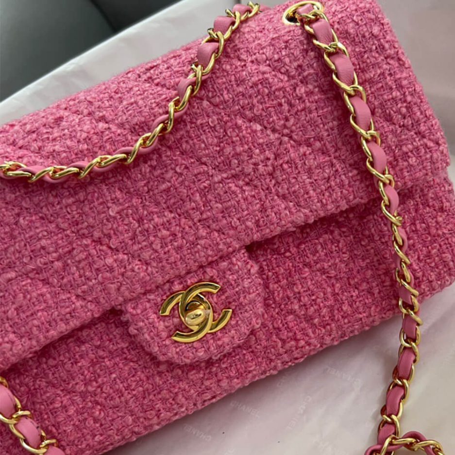 Chanel Tweed Medium Classic Flap Bag