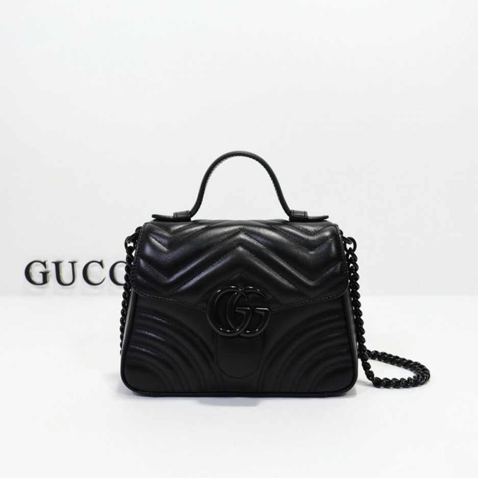 GG MARMONT MINI TOP HANDLE BAG